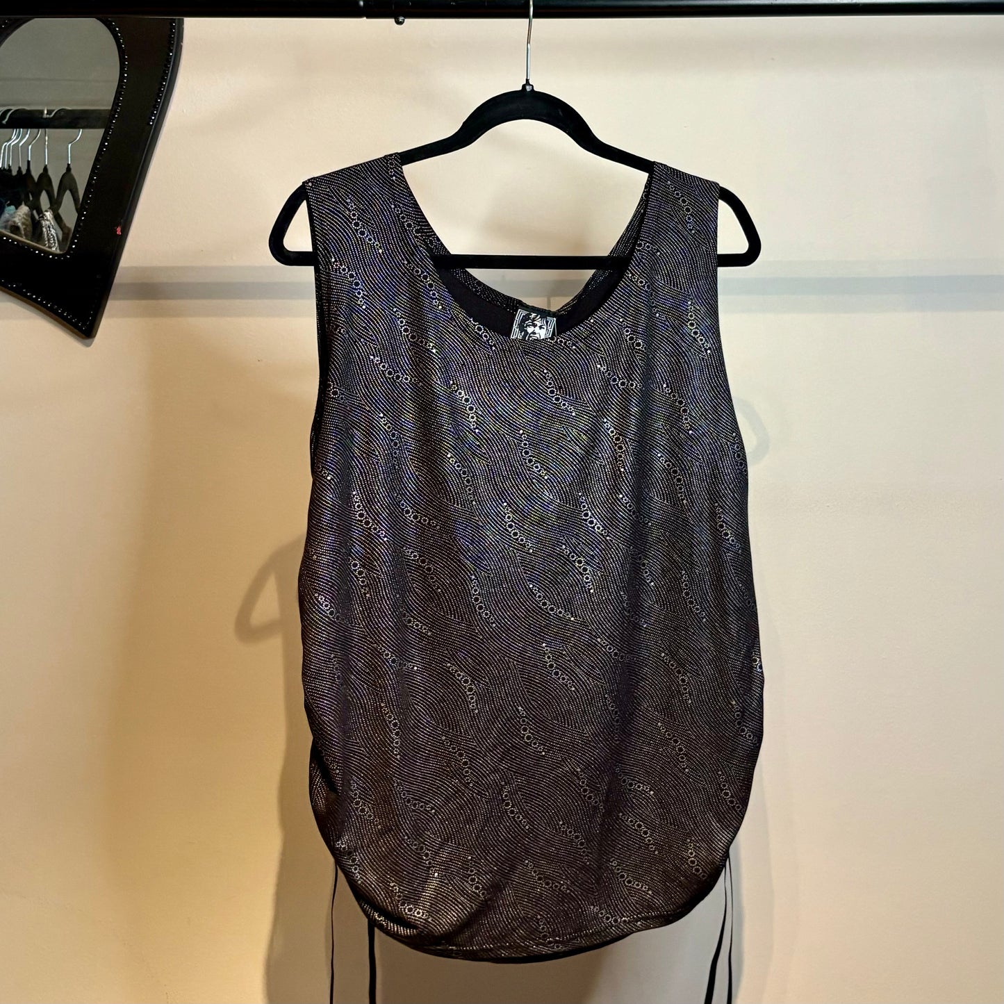 Silver Cinched Tank Top