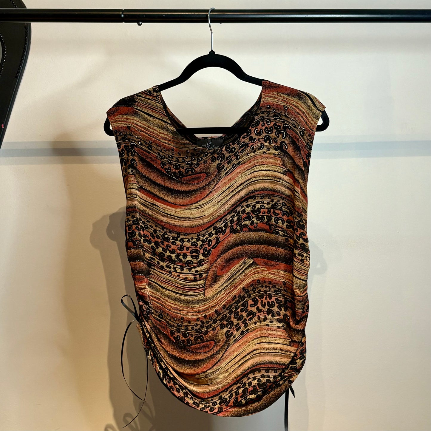 Swirly Cinched Tank Top