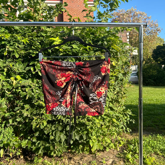 Red Paisley Matching Set (Tube Top)