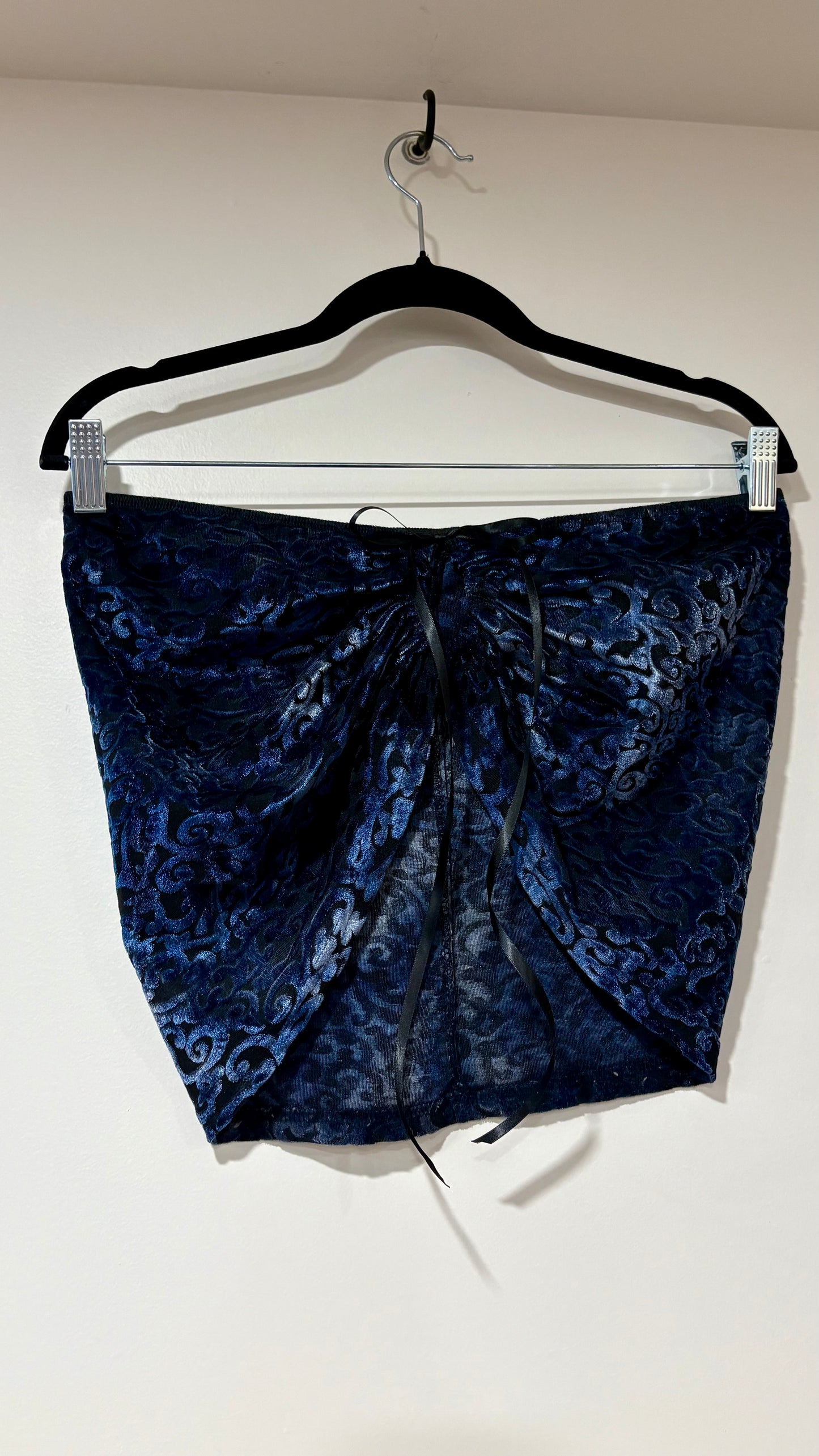 Blue Velvet Whimsy Tube Top