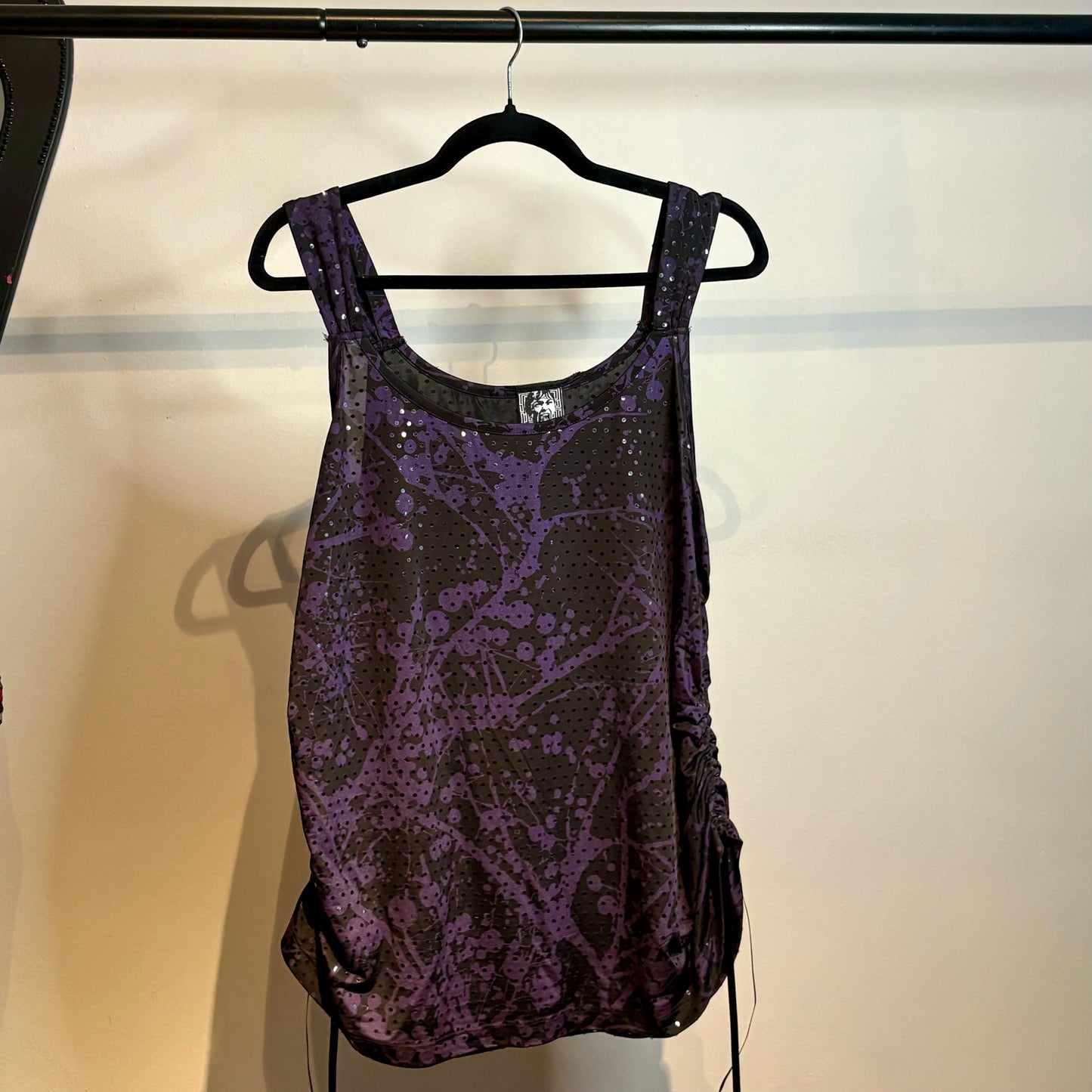 Purple Cinched Tank Top