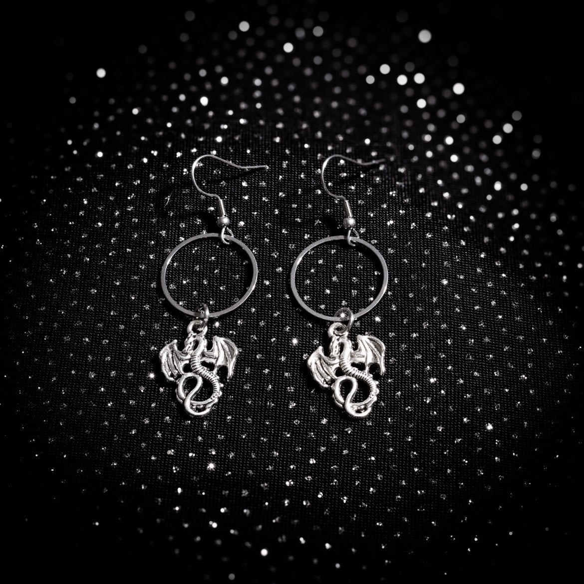 DRAGON O-RING EARRINGS